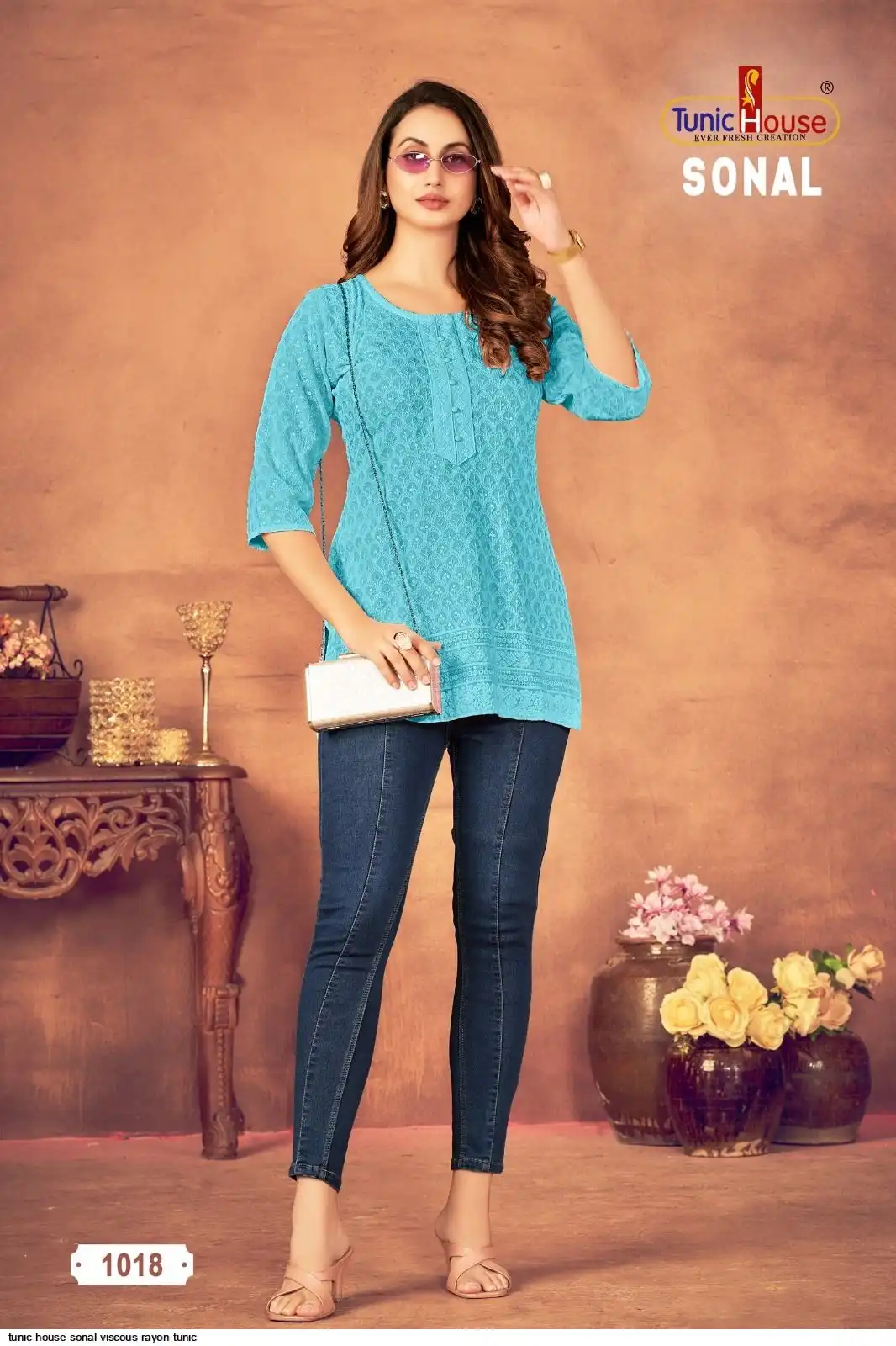 TUNIC HOUSE SONAL VISCOUS RAYON TUNIC 1018