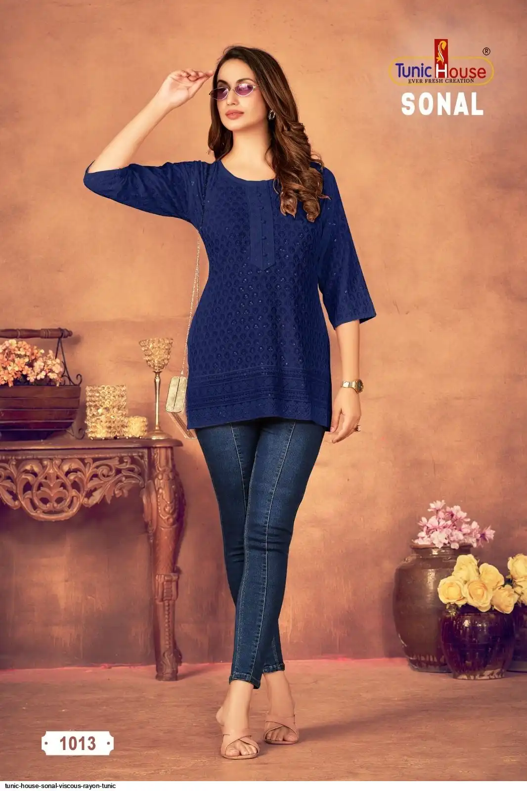 TUNIC HOUSE SONAL VISCOUS RAYON TUNIC 1013