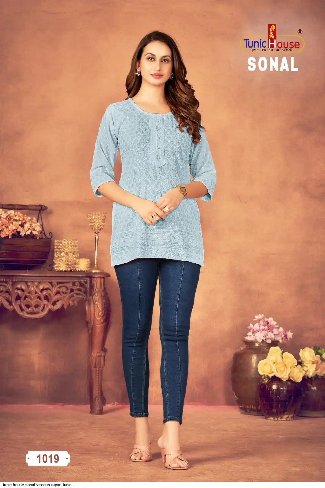 TUNIC HOUSE SONAL VISCOUS RAYON TUNIC 1019