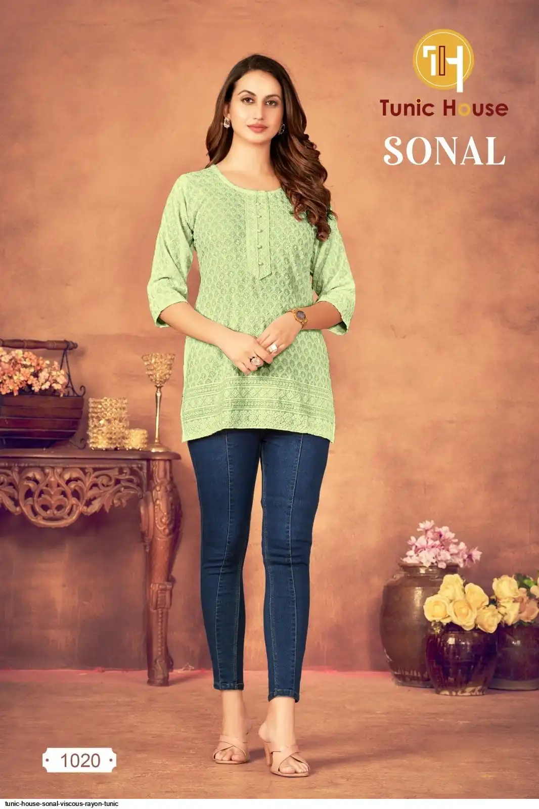 TUNIC HOUSE SONAL VISCOUS RAYON TUNIC 1020