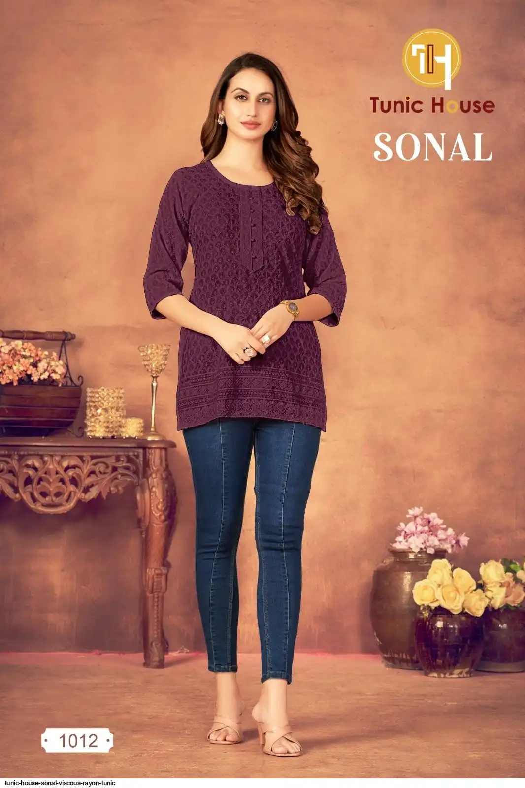 TUNIC HOUSE SONAL VISCOUS RAYON TUNIC 1012