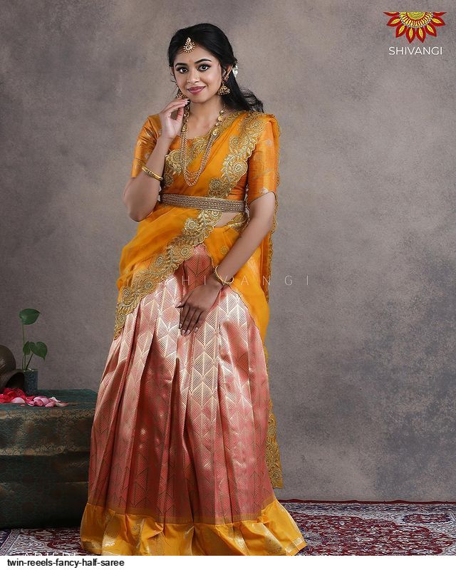 twin reeels fancy half saree 2154