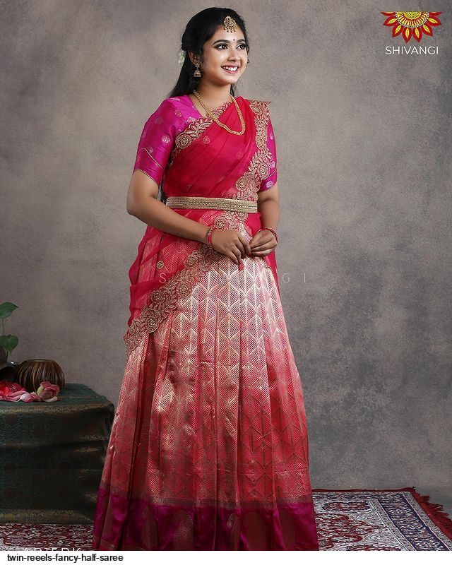 KANJIWARAM HALF SAREE LEHENGA fancy saree