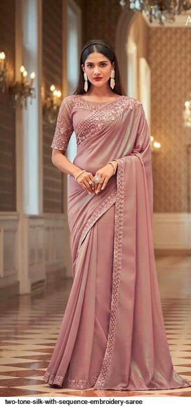 Sequence Embroidered Sequence Embroidery Georgette Sequins Work Saree at Rs  899/piece in Surat