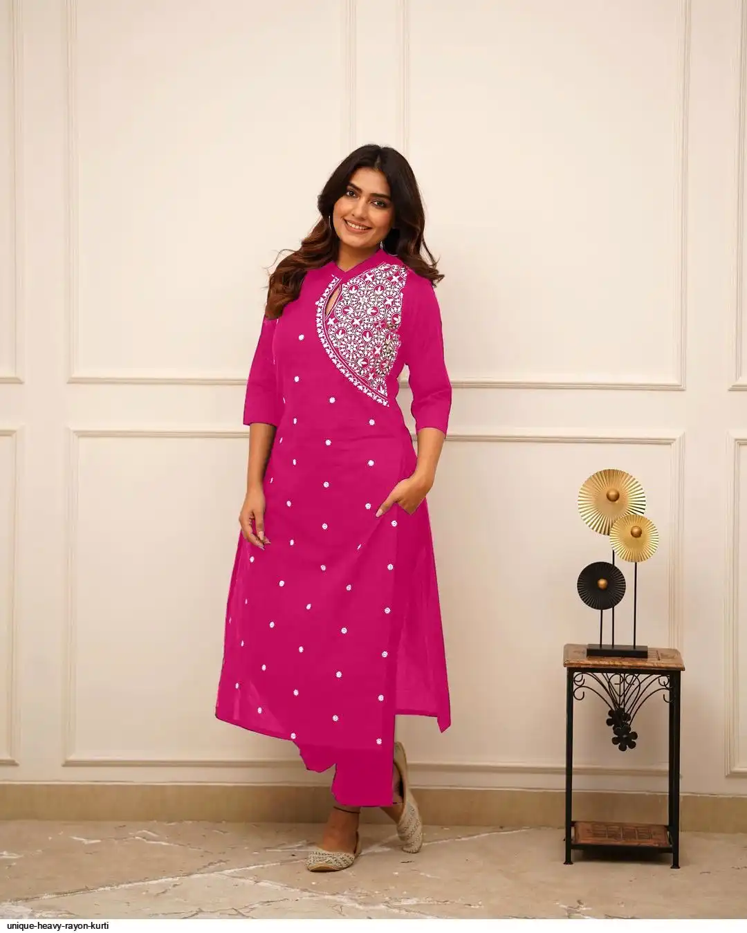 UNIQUE HEAVY RAYON KURTI 5