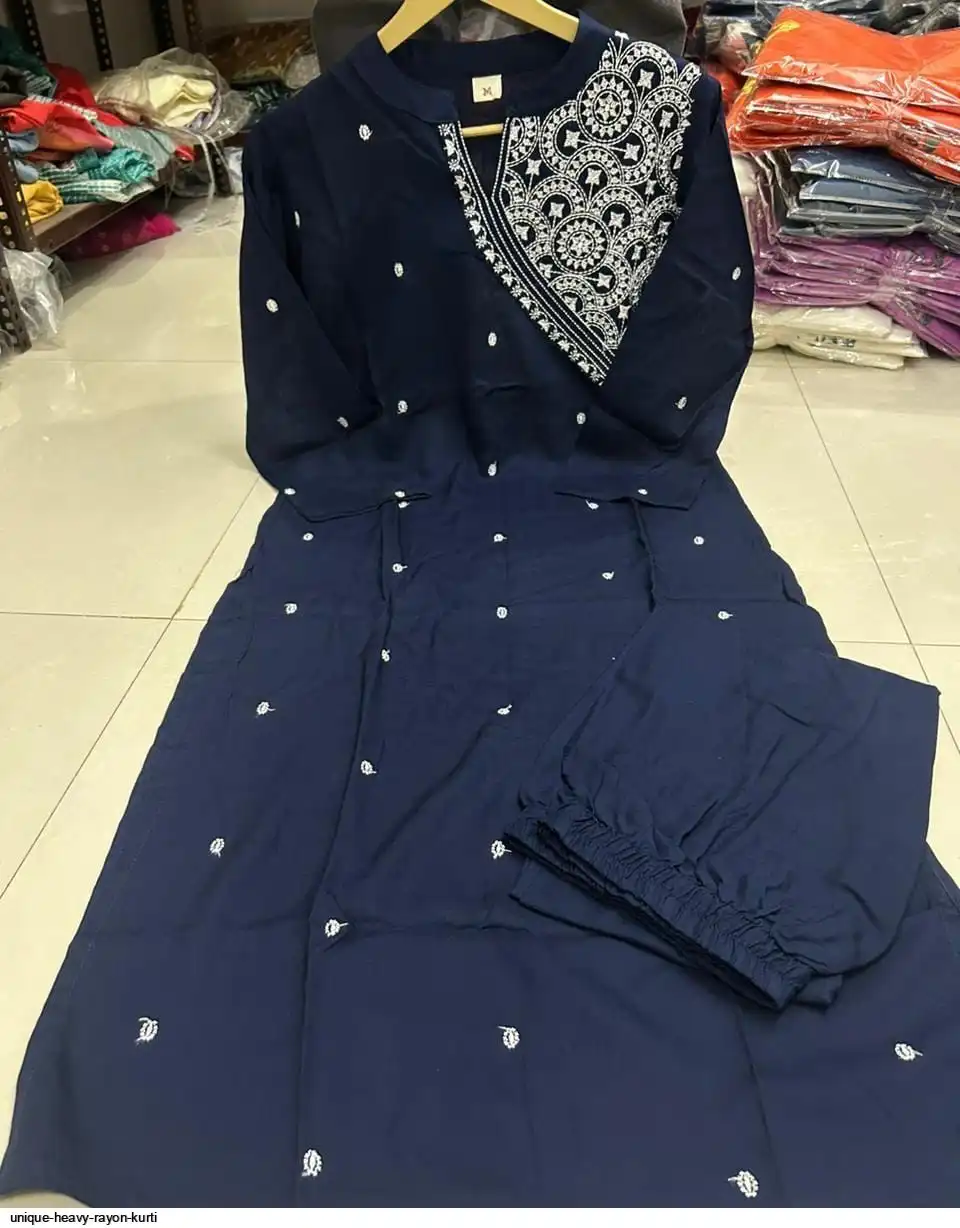 UNIQUE HEAVY RAYON KURTI 4