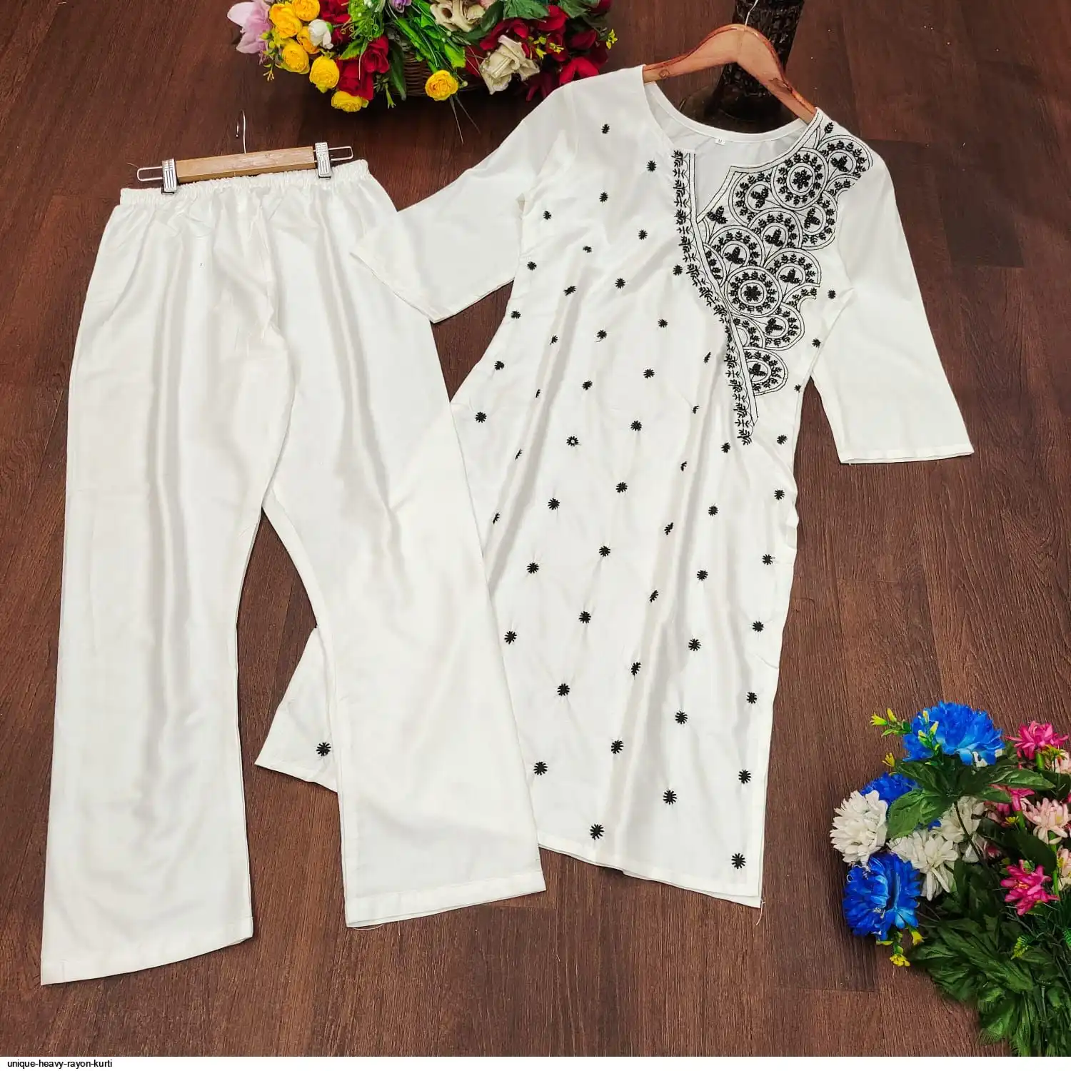 UNIQUE HEAVY RAYON KURTI 1