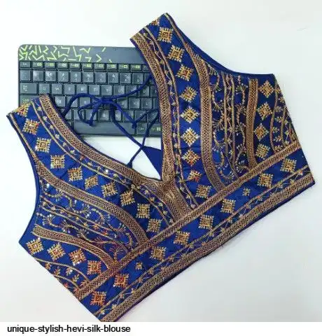 UNIQUE STYLISH HEVI SILK BLOUSE 2