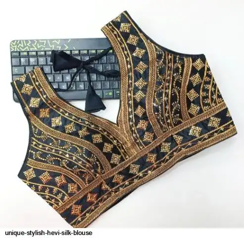 UNIQUE STYLISH HEVI SILK BLOUSE 4