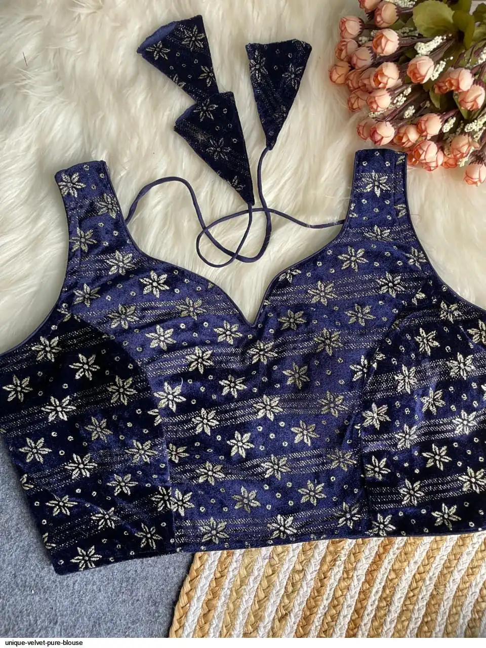 UNIQUE VELVET PURE BLOUSE 2