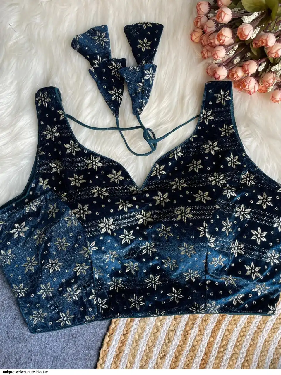 UNIQUE VELVET PURE BLOUSE 4