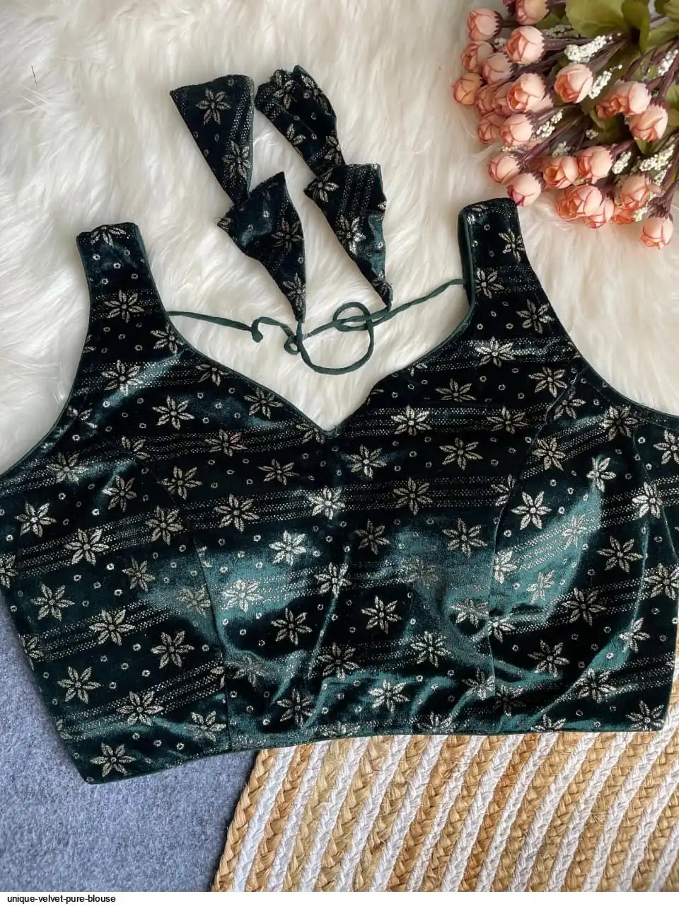 UNIQUE VELVET PURE BLOUSE 3