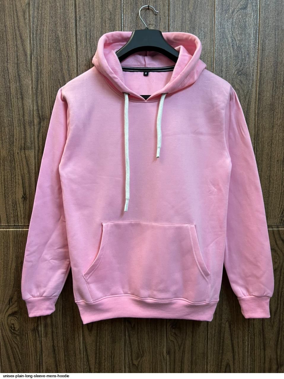 UNISEX PLAIN LONG SLEEVE MENS HOODIE