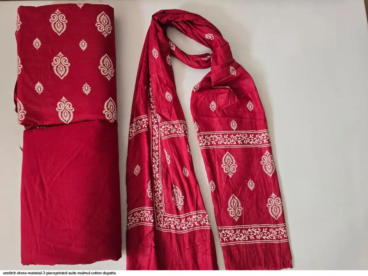 mulmul cotton dress materials Unstitch Dress Material 3 Piece