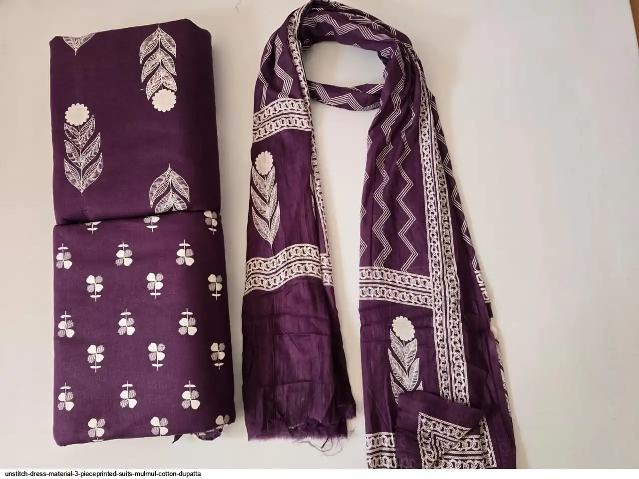 mulmul cotton dress materials Mul Mul Cotton Dress Materials by Maatshi