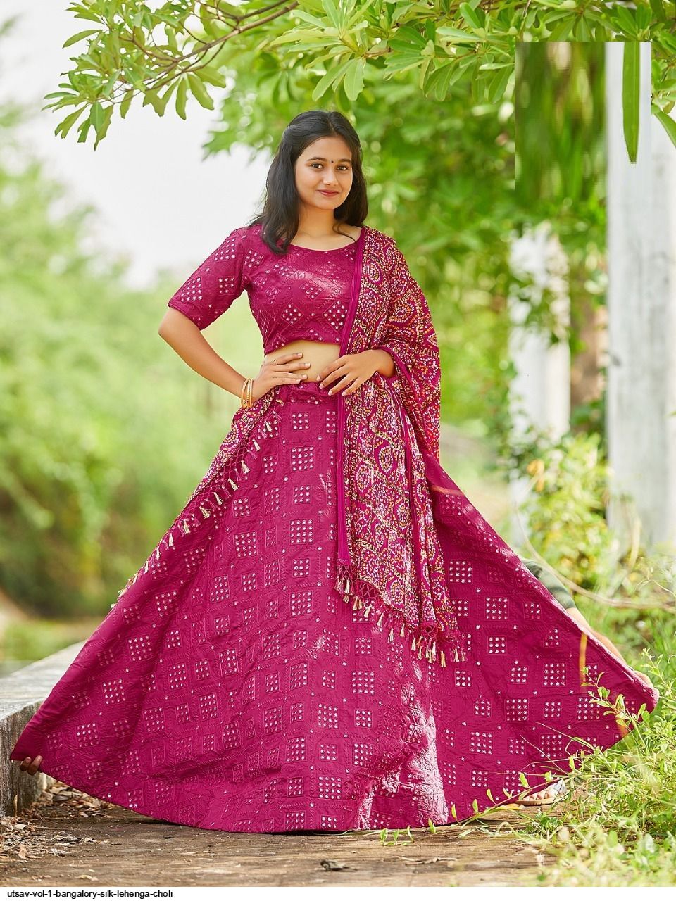 Pure Kanchipuram silk lehenga blouse | Half saree, Bridal blouse designs,  Half saree designs