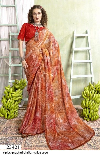 Pure Banarasi Silk Chiffon Saree Manufacturer & Supplier