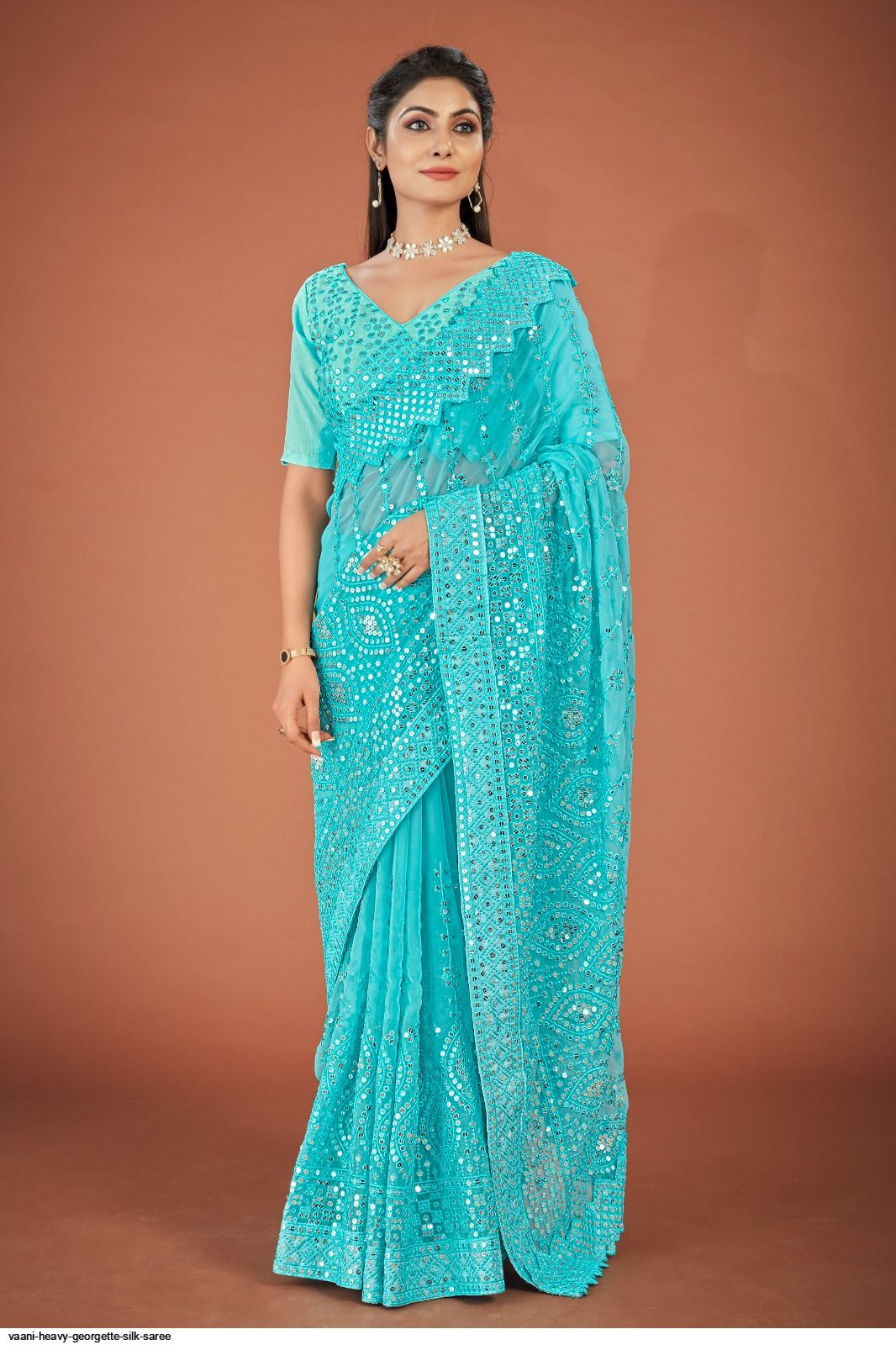 VAANI HEAVY GEORGETTE SILK SAREE C
