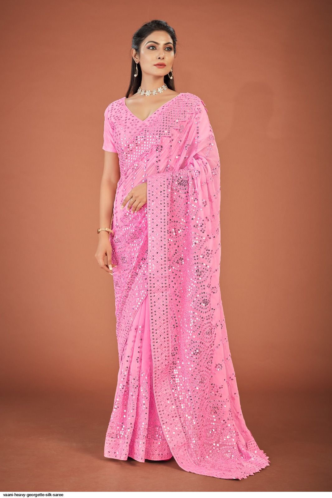 VAANI HEAVY GEORGETTE SILK SAREE D