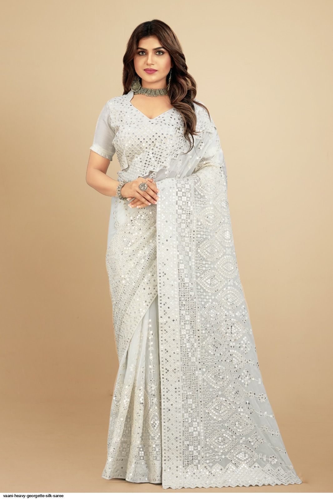 VAANI HEAVY GEORGETTE SILK SAREE A