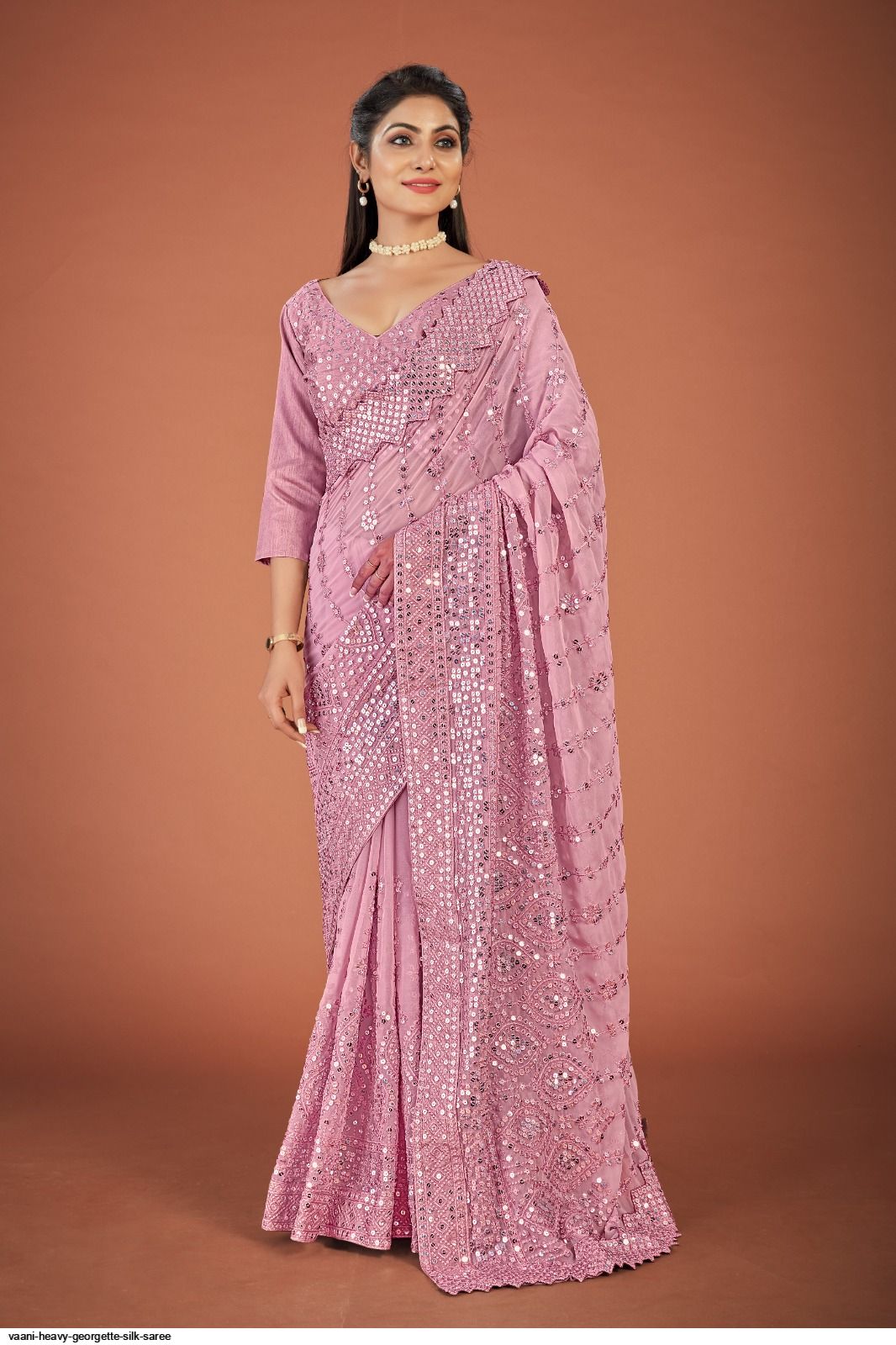 VAANI HEAVY GEORGETTE SILK SAREE E