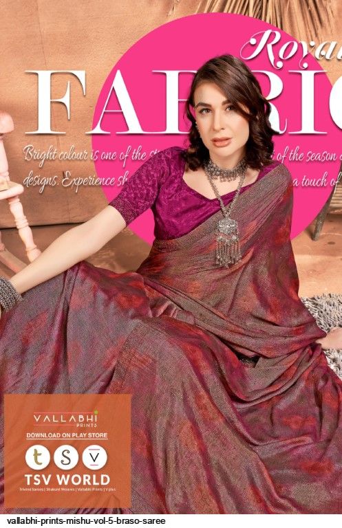 VALLABHI PRINTS MISHU VOL 5 BRASO SAREE