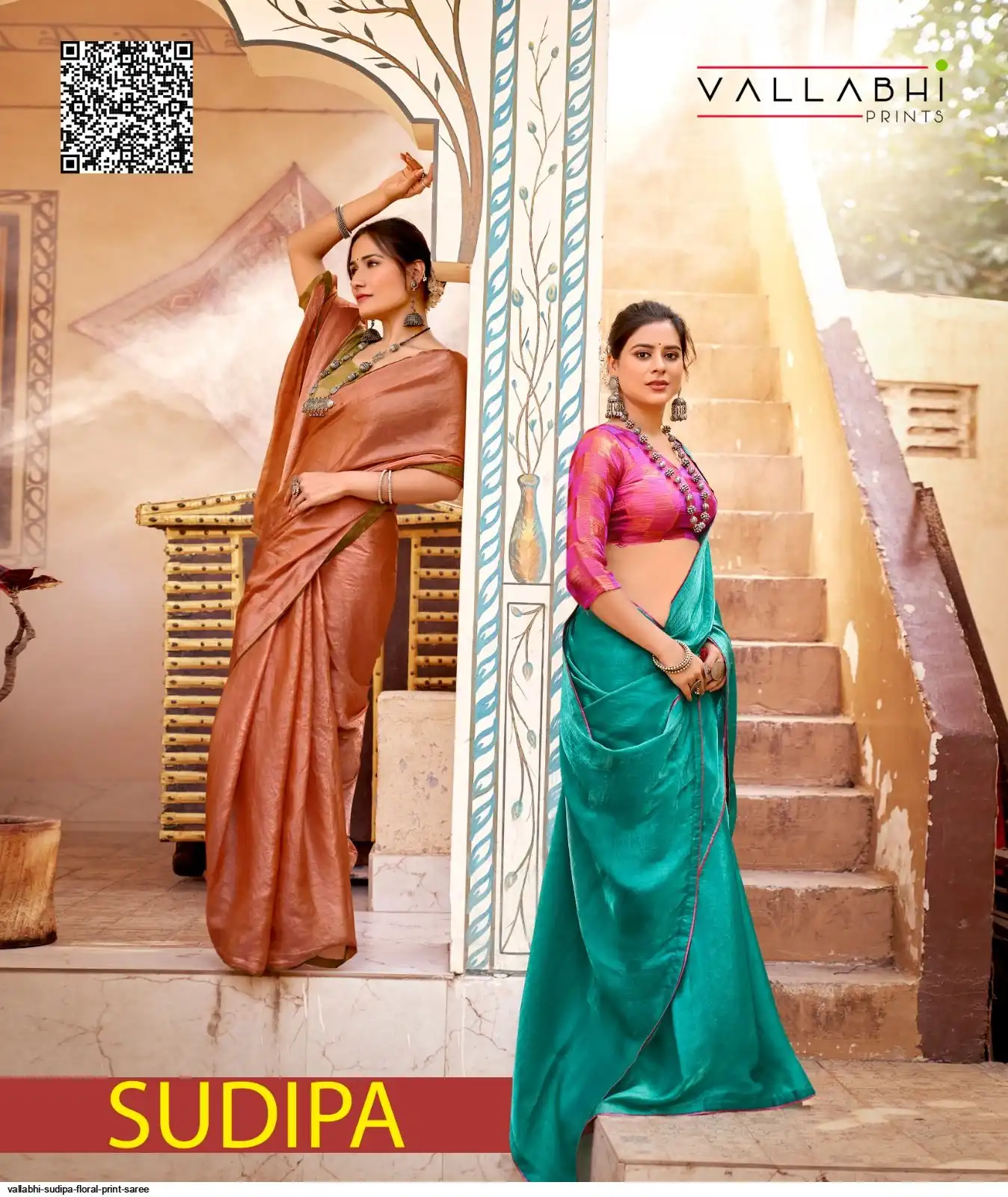 VALLABHI SUDIPA FLORAL PRINT SAREE