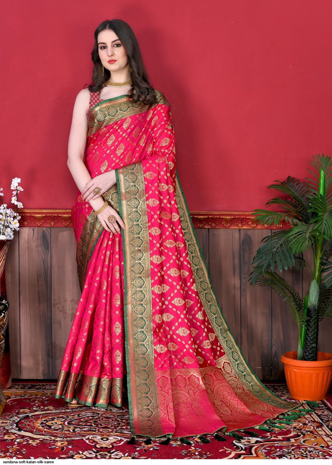 VANDANA Soft Katan silk saree