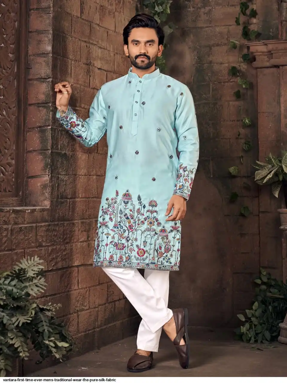 VANTARA FIRST TIME EVER MENS TRADITIONAL WEAR THE PURE SILK FABRIC C