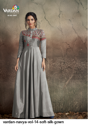 VARDAN NAVYA VOL 14 SOFT SILK GOWN