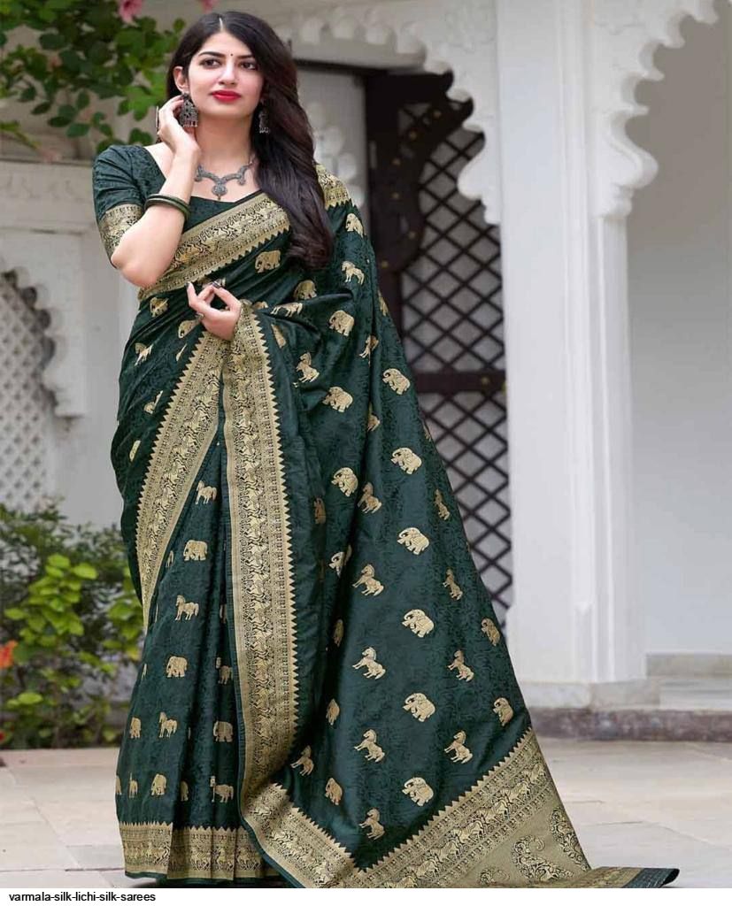 VARMALA SILK LICHI SILK SAREES