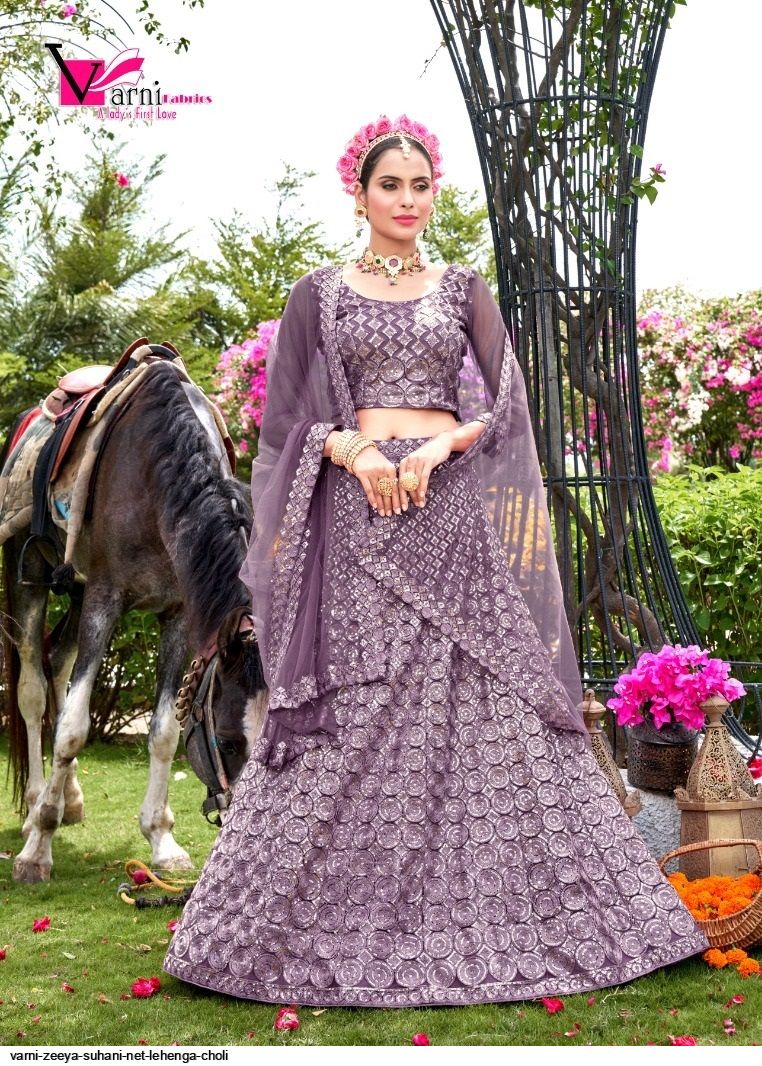 varni zeeya suhani net lehenga choli 3439