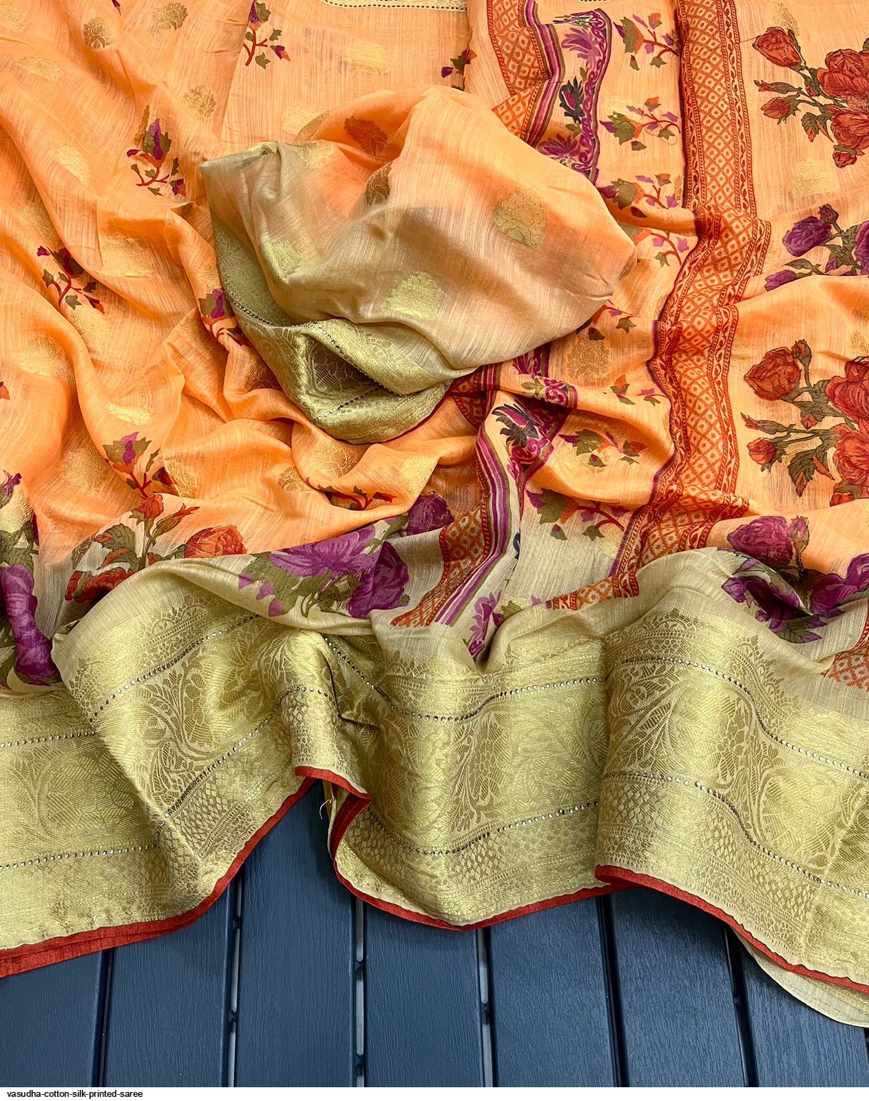 VASUDHA COTTON SILK PRINTED SAREE