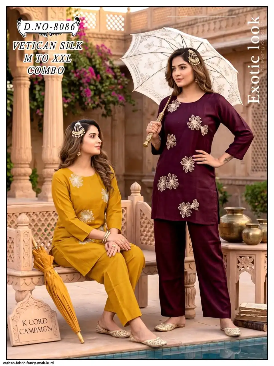 VATICAN FABRIC FANCY WORK KURTI 2