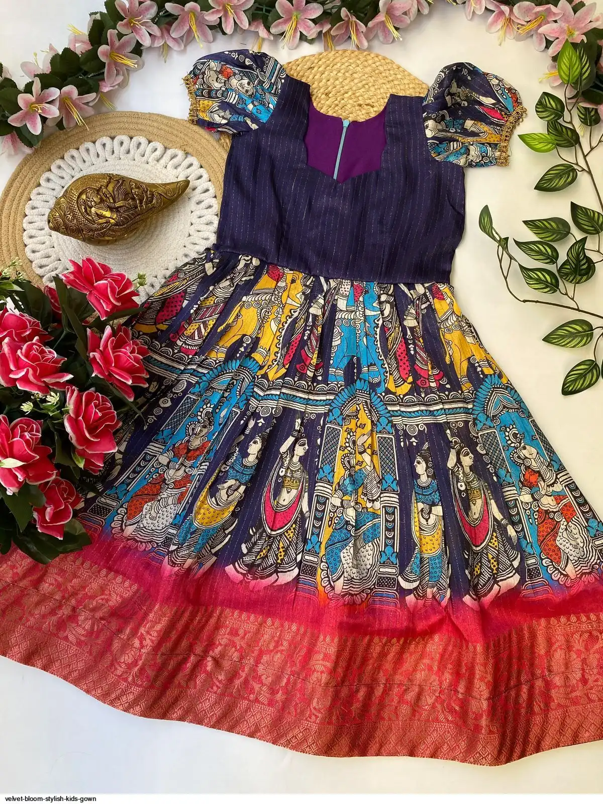 VELVET BLOOM STYLISH KIDS GOWN C