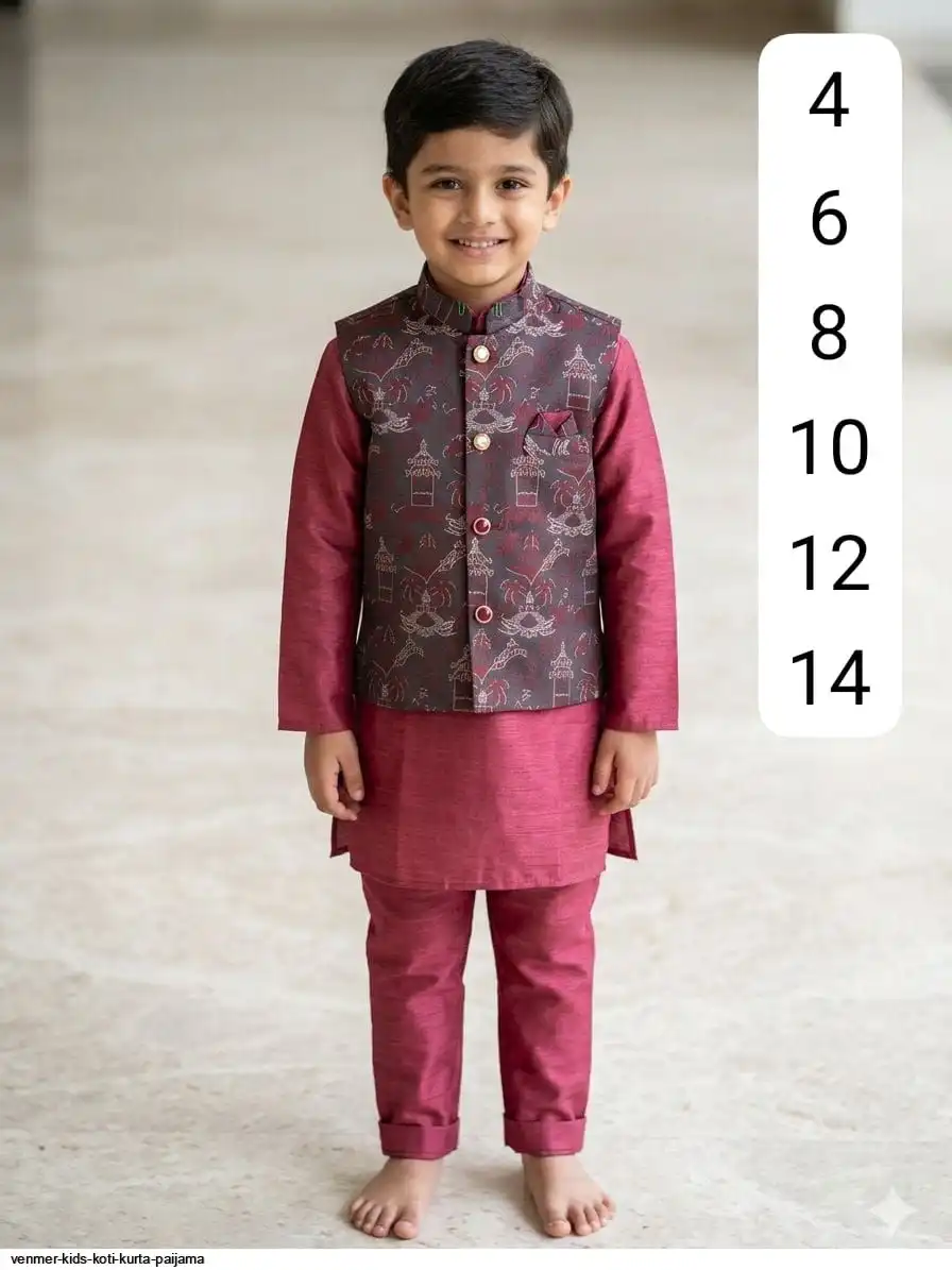 VENMER KIDS KOTI KURTA PAIJAMA C