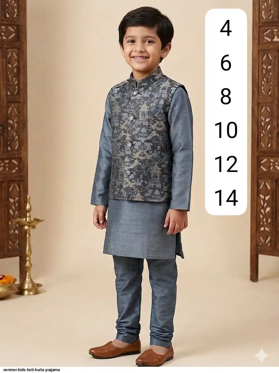 VENMER KIDS KOTI KURTA PAIJAMA F