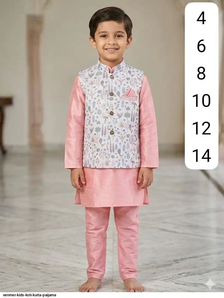 VENMER KIDS KOTI KURTA PAIJAMA D