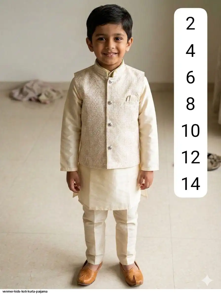 VENMER KIDS KOTI KURTA PAIJAMA H
