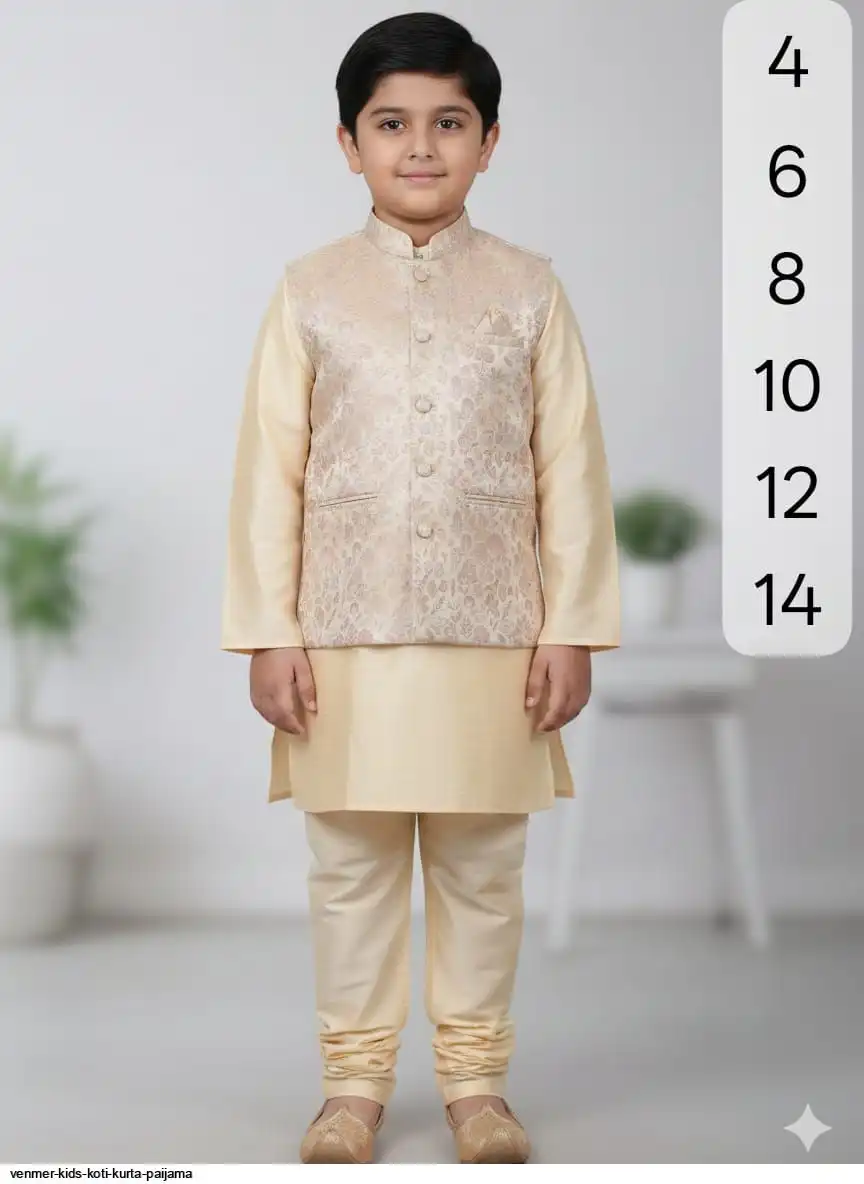VENMER KIDS KOTI KURTA PAIJAMA O