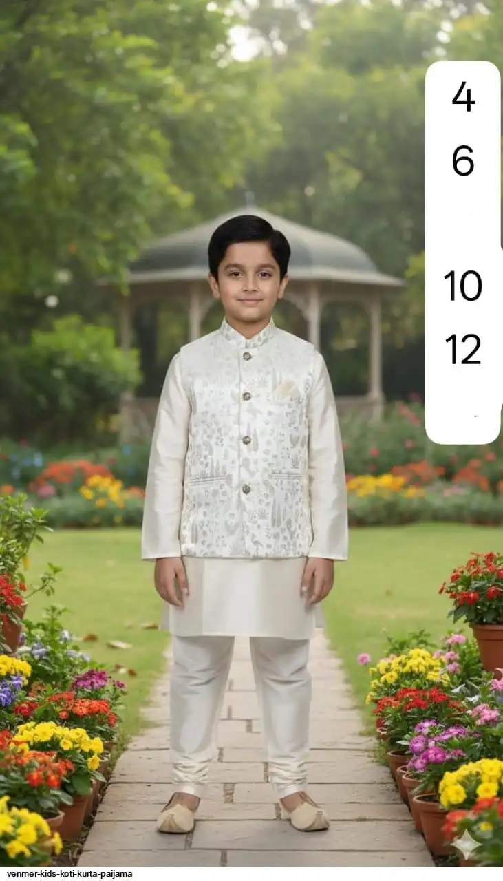 VENMER KIDS KOTI KURTA PAIJAMA Q