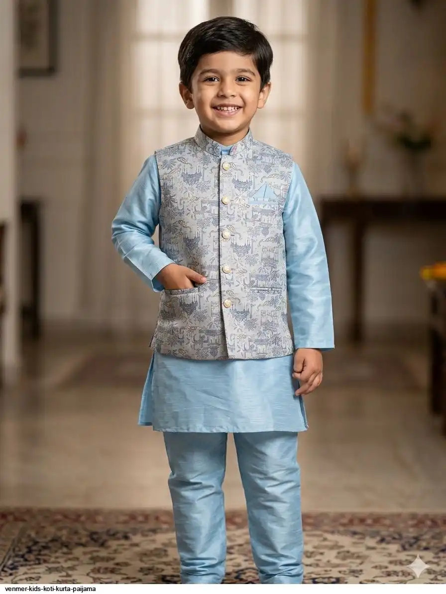VENMER KIDS KOTI KURTA PAIJAMA U