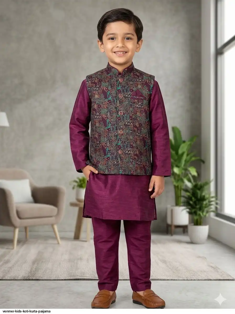 VENMER KIDS KOTI KURTA PAIJAMA V