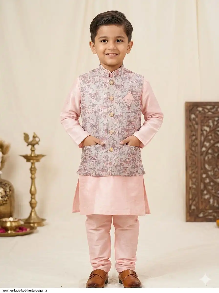 VENMER KIDS KOTI KURTA PAIJAMA Y
