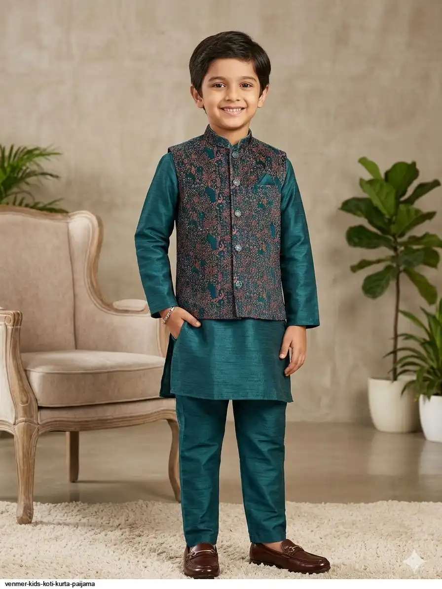 VENMER KIDS KOTI KURTA PAIJAMA Z