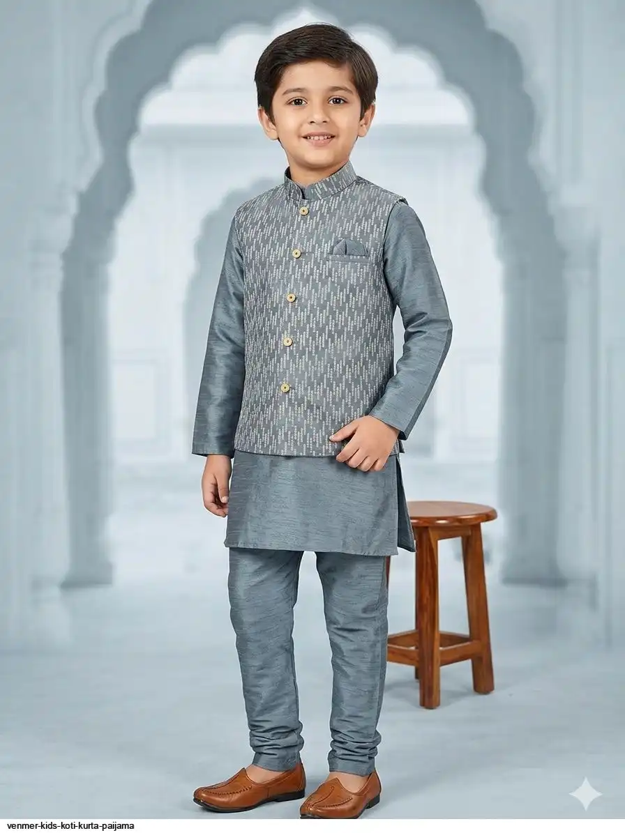 VENMER KIDS KOTI KURTA PAIJAMA 1