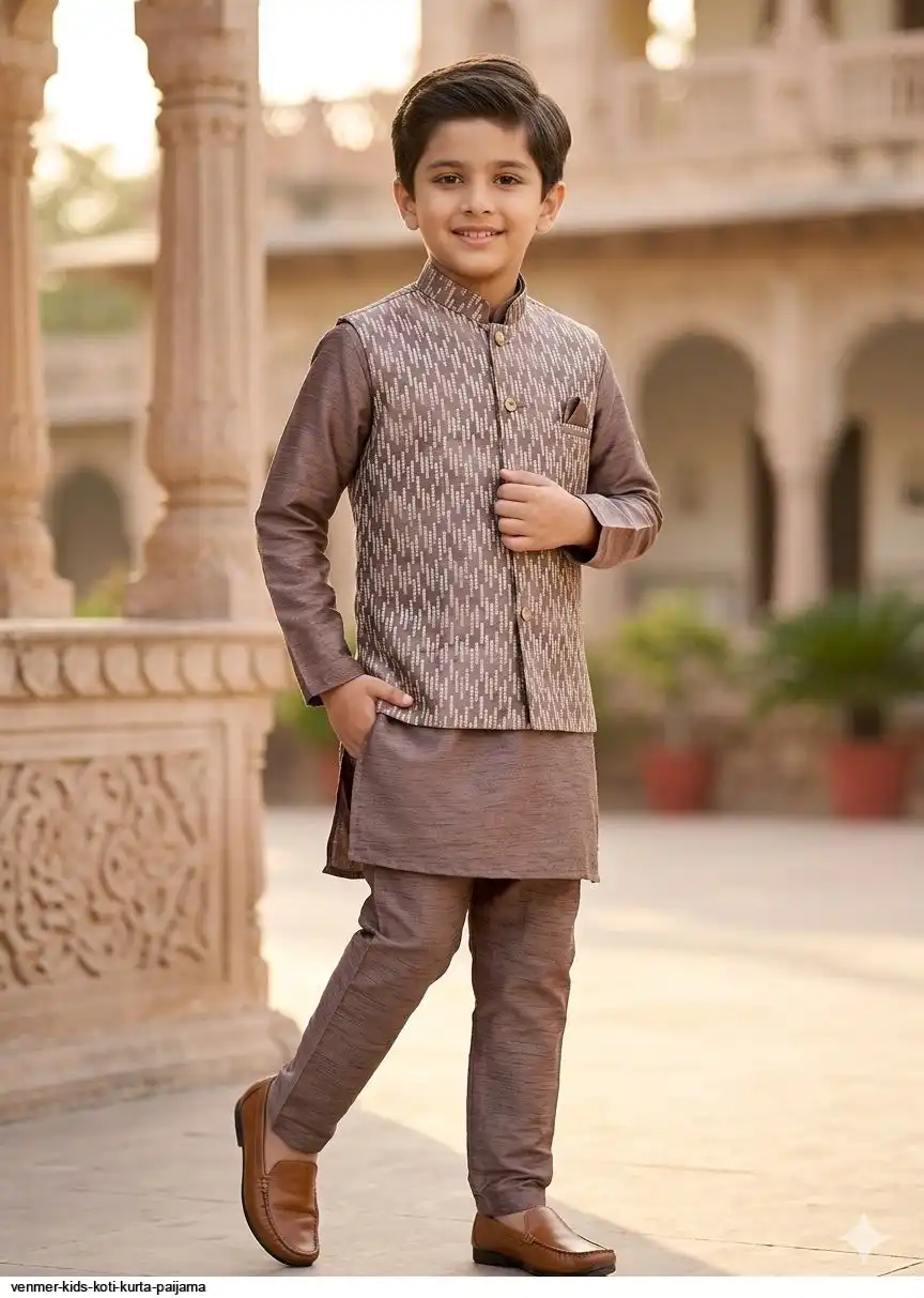 VENMER KIDS KOTI KURTA PAIJAMA 2