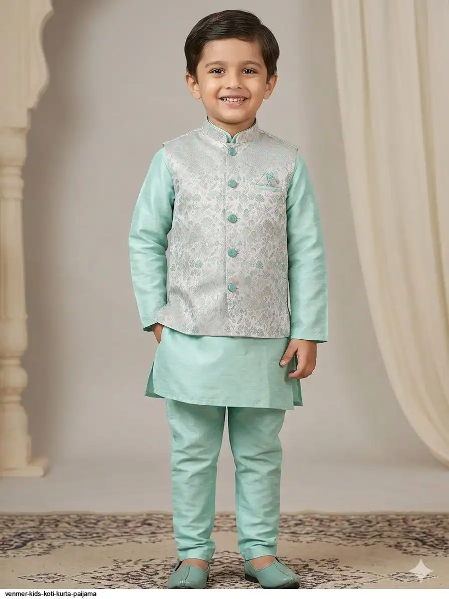 VENMER KIDS KOTI KURTA PAIJAMA 3
