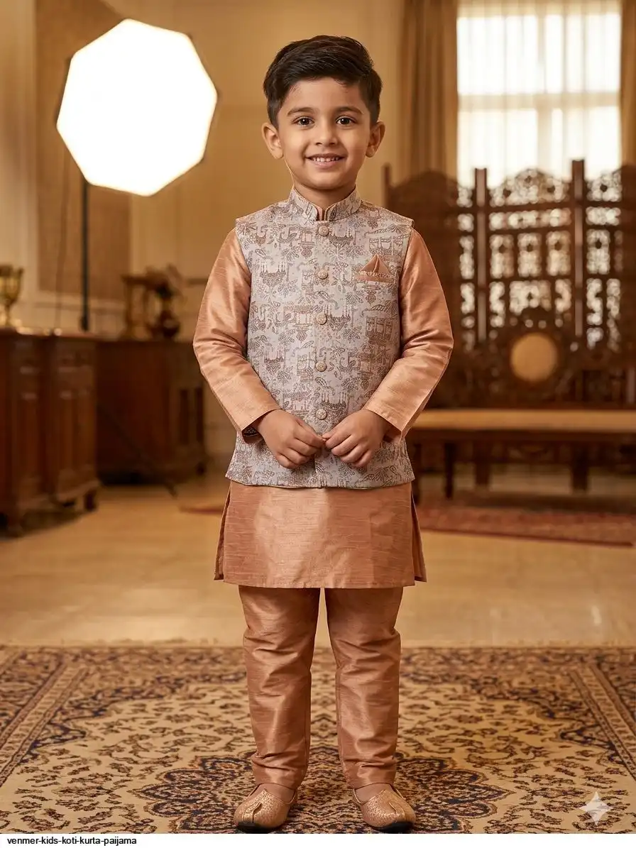 VENMER KIDS KOTI KURTA PAIJAMA 4