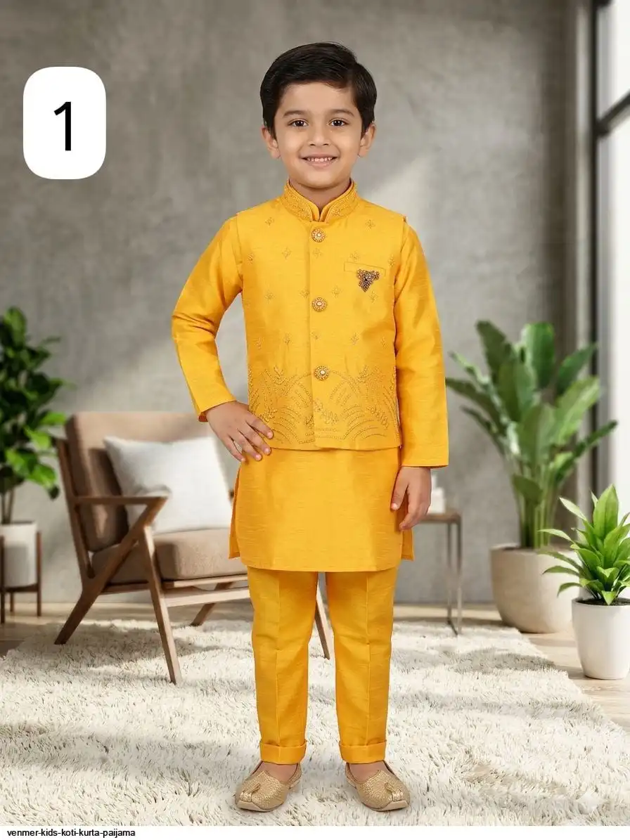 VENMER KIDS KOTI KURTA PAIJAMA 7